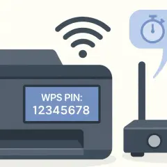 Jak wydrukować hasło do drukarki HP? Wyświetlony kod WPS na drukarce i routerze pomoże połączyć urządzenia.