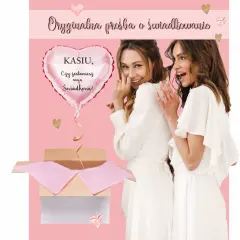 Balon "Czy zostaniesz moją świadkową?" Pomysły na prośbę marzeń!