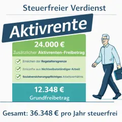Ein Mann mit Aktenkoffer geht fröhlich. Er kann 36.348 € pro Jahr steuerfrei dazuverdienen.