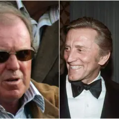 Kirk Douglas, którego kirk douglas polskie korzenie, z synem Michaelem.