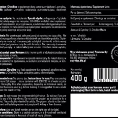Suplement diety KFD Premium Citrulline zawiera jabłczan L-cytruliny. Od lat stosowany w sporcie, wspiera wydolność.