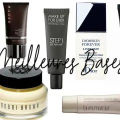 Collection de bases de teint de marques comme Tom Ford, Becca, Dior, H&M, Bobbi Brown, Laura Mercier. Ces produits préparent la peau pour le maquillage.