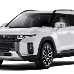 Nowy, biały SUV z Korei, model Torres, prezentuje nowoczesny design i solidną konstrukcję.