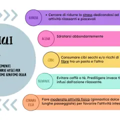 Consigli utili per il primo trimestre gravidanza: ridurre stress, idratarsi, cibi ricchi di fibre, tisane rilassanti e attività fisica dolce.