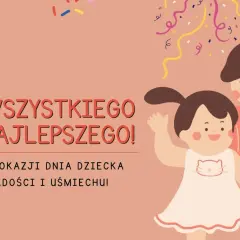 Wesołego Dnia Dziecka! Z tej okazji życzymy mnóstwo radości i uśmiechu, jak na tej uroczej ilustracji z mamą i córką.