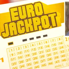 Uśmiechnięty mężczyzna i kupon Eurojackpot. Czy to klucz do tego, jak wygrać w Eurojackpot?