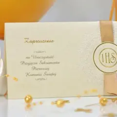 Jak wypisać zaproszenie na komunię dla dziadków z sercem