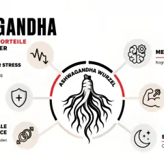 Ashwagandha-Wurzel: Vorteile für Geist & Körper, z.B. reduz. Stress, mentale Gesundheit, Schlaf. Keine bekannten negativen Ashwagandha Nebenwirkungen Psyche.