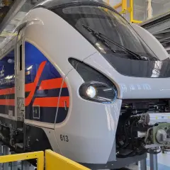 Le train "CDG Express" prêt à relier Paris à l'aéroport Charles de Gaulle.