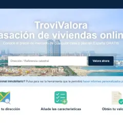 Plataforma online para conocer el precio de mercado de viviendas. Ofrece diferentes tipos de tasaciones gratuitas, introduciendo dirección o características.