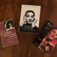 Trzy książki o Marii Callas: "Callas Prima donna assoluta", "Maria Callas Boski potwór" i "Maria Callas Samotność bogini". Biografia Marii Callas.