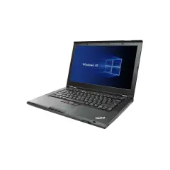 Klasyczny laptop Lenovo Thinkpad T430 z systemem Windows 10 na ekranie.