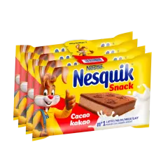 Opakowania Nesquik Snack o smaku kakaowym z królikiem.