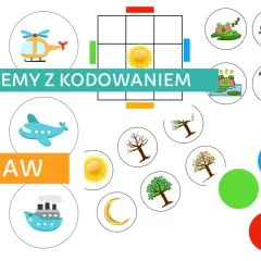 Startujemy z kodowaniem! Wesołe pojazdy, żaby i drzewa pomogą dzieciom w nauce. 20 zabaw.