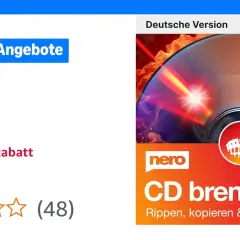 Nero CD brennen Software für Windows 11, mit Angebot bis zu 20% Rabatt.