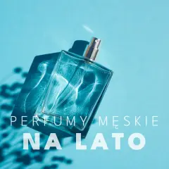 Szklana butelka perfum męskich na lato, z orzeźwiającą nutą mentolu, w słonecznym blasku.