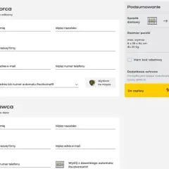 Formularz nadania paczki. Czy trzeba nakleić etykietę InPost? Nie, system generuje ją automatycznie.