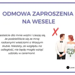 Jak odmówić zaproszenia na wesele, nie psując relacji?