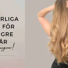 Naturliga tips för hur man får långt hår som fungerar. En kvinna med långt, blont hår.