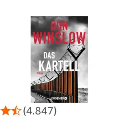 Don Winslows "Das Kartell", ein spannender Teil seiner Trilogie, zeigt einen Grenzzaun mit Stacheldraht.