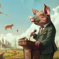 Folwark zwierzęcy: Czy Orwell przewidział dzisiejszą politykę?
