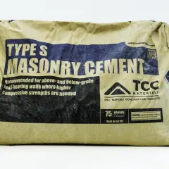 Worek cementu murarskiego typu S, 75 funtów, TCC Materials.