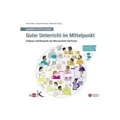Cover von "Guter Unterricht im Mittelpunkt" von Thorsten Bohl und anderen. Illustration zeigt eine Gemeinschaft von Lehrern und Schülern.