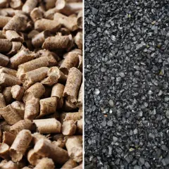 Pellet i ekogroszek – porównanie paliw. Które jest lepsze? Zobacz różnice w wyglądzie i strukturze.