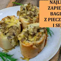 Szybka i smaczna zapiekanka z bagietki z pieczarkami na każdą okazję