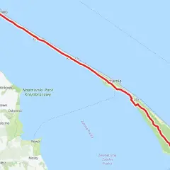 Trasa rowerowa R10 wije się przez Półwysep Helski, od Władysławowa po Hel, wzdłuż Zatoki Puckiej.