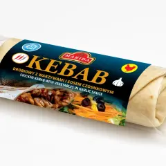 Mrożony kebab drobiowy z warzywami i sosem czosnkowym Marida. Gdzie kupić taki pyszny kebab?