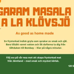 Garam Masala A La Klövsjö: en frystorkad indisk gryta med svenska ingredienser. Ett snabbt och smakrikt masala recept.