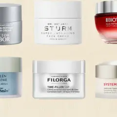 Sechs verschiedene Gesichtscremes, darunter Dr. Babor, Dr. Sturm und Biotherm. Eine Auswahl an hochwertiger Gesichtscreme natur für Ihre Hautpflege.