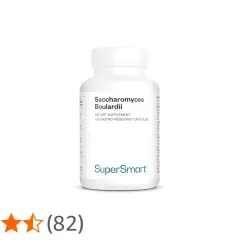 Flaccone di probiotici Saccharomyces Boulardii, integratore alimentare da 100 capsule gastroresistenti.