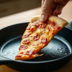 Jak odgrzać pizzę na patelni? Chrupiący spód i ciągnący ser!