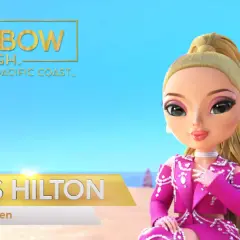 Paris Hilton, jedna z lalek Rainbow High, na plaży. Poznaj jej imiona i styl!
