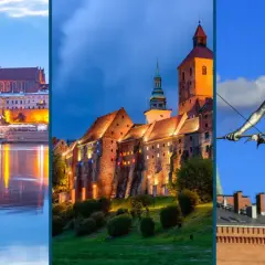 Toruń nocą, zamek w Golubiu-Dobrzyniu i pomnik "Przechodzącego przez rzekę" – odkryj magiczne miejsca Kujawsko-Pomorskiego.
