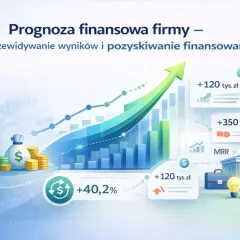 Wykresy i ikony symbolizujące wzrost finansowy, torując drogę do udanych prognoz finansowych i pozyskiwania funduszy.
