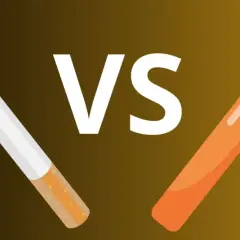 Cigaretter mot e-cigarett, en kamp om moln av ånga.
