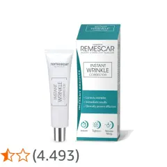 Remescar Instant Wrinkle Corrector: la confezione e il tubetto promettono risultati immediati, ma le opinioni negative suggeriscono cautela.