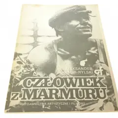 Okładka filmu "Człowiek z marmuru" w reżyserii Aleksandra Ścibora-Rylskiego.