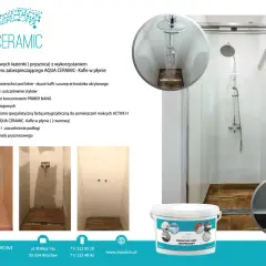 Renowacja łazienki z użyciem AQUA CERAMIC - Kafle w płynie. Zobacz etapy prac i efekt końcowy.