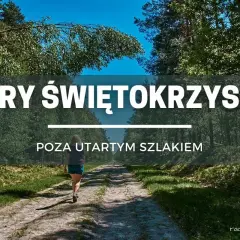 Kobieta idzie leśną ścieżką w Górach Świętokrzyskich. Odkryj szlaki poza utartym szlakiem.