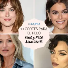 Cuatro mujeres con diferentes peinados para pelo fino y poco abundante. Cortes modernos y favorecedores.