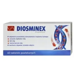 Diosminex na co? Na uczucie ciężkości nóg, ból, nocne kurcze. Pomaga też w objawach żylaków odbytu.