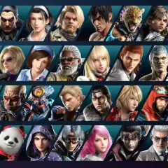 Vielfalt der Tekken 8 Charaktere: Jin, Kazuya, Jun, Paul, King, Nina, Xiaoyu, Leo, Bryan, Hwoarang, Feng, Dragunov, Asuka, Lili, Steve, Alisa, Claudio, Kuma, Panda, Raven, Zafina, Leroy, Victor, Azucena.