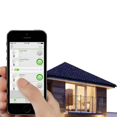 Control de luces de una vivienda domotizada desde un smartphone.