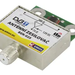 Wzmacniacz antenowy DVB-T z filtrem LTE. Sprawdź, jak działa ten wzmacniacz antenowy, zasilany 12V DC.