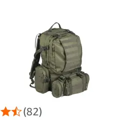 Mochila táctica verde militar, ideal para aventuras al aire libre. Un artículo destacado en el mil-tec catálogo.