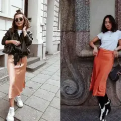 Stylizacje z satynową spódnicą, które zachwycą na każdą okazję